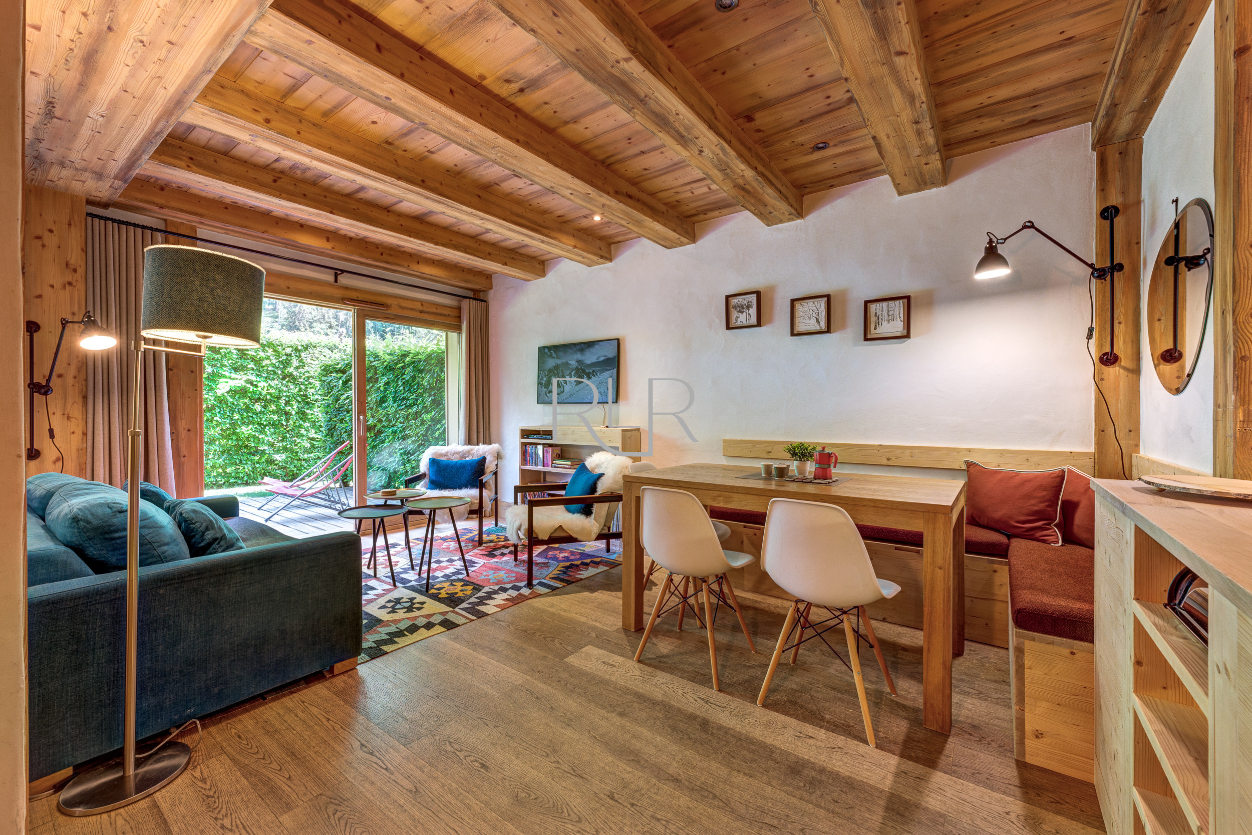 Blaitiere 2 est un appartement au rez-de-chaussée près du centre de Chamonix.