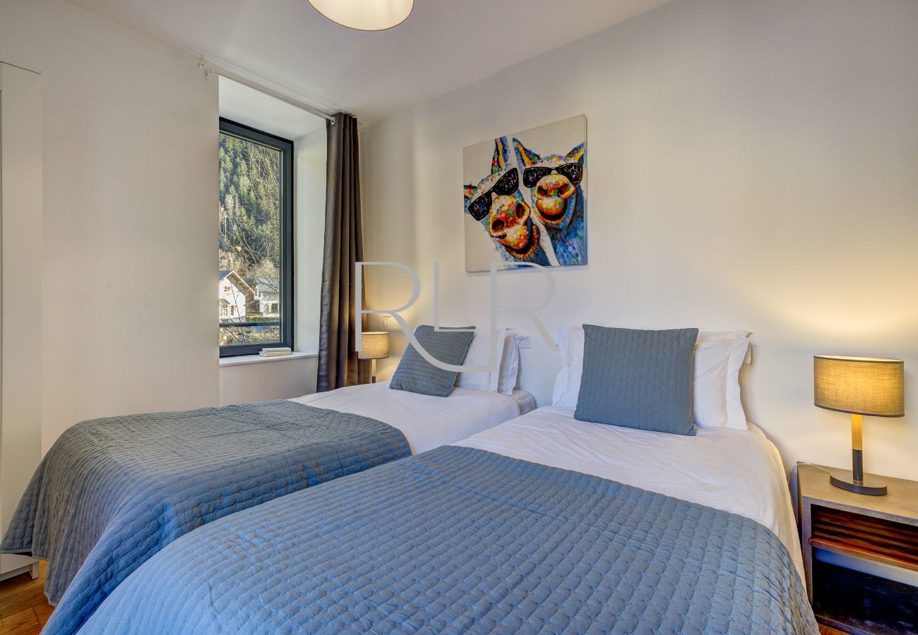 Les deux chambres de Chamois 4 peuvent être préparées en lits doubles ou simples.