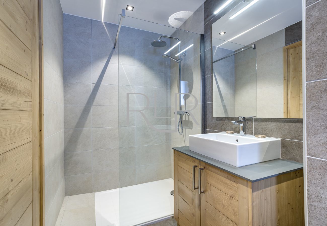 La salle de bain de Chambre 1 de Green 2 a une grande douche