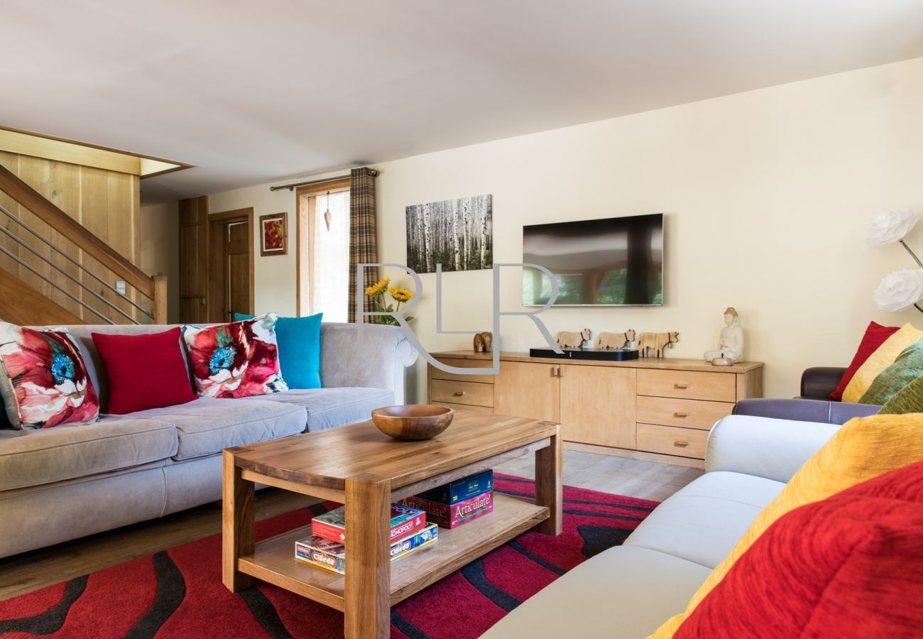 Chalet les Favrands a un salon confortable