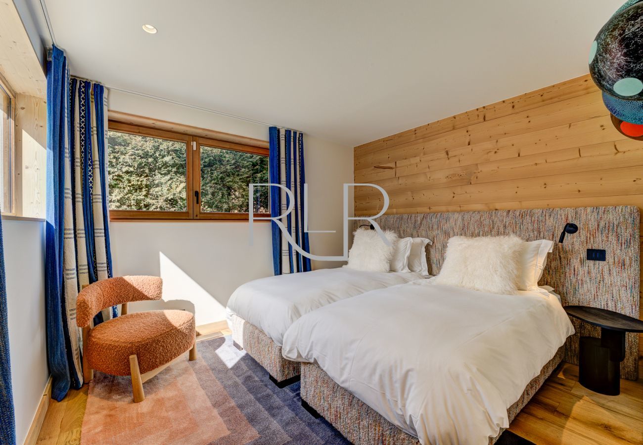 Chambre 3 de Chalet les Trois Soeurs est flexible avec un lit double ou deux lits simples