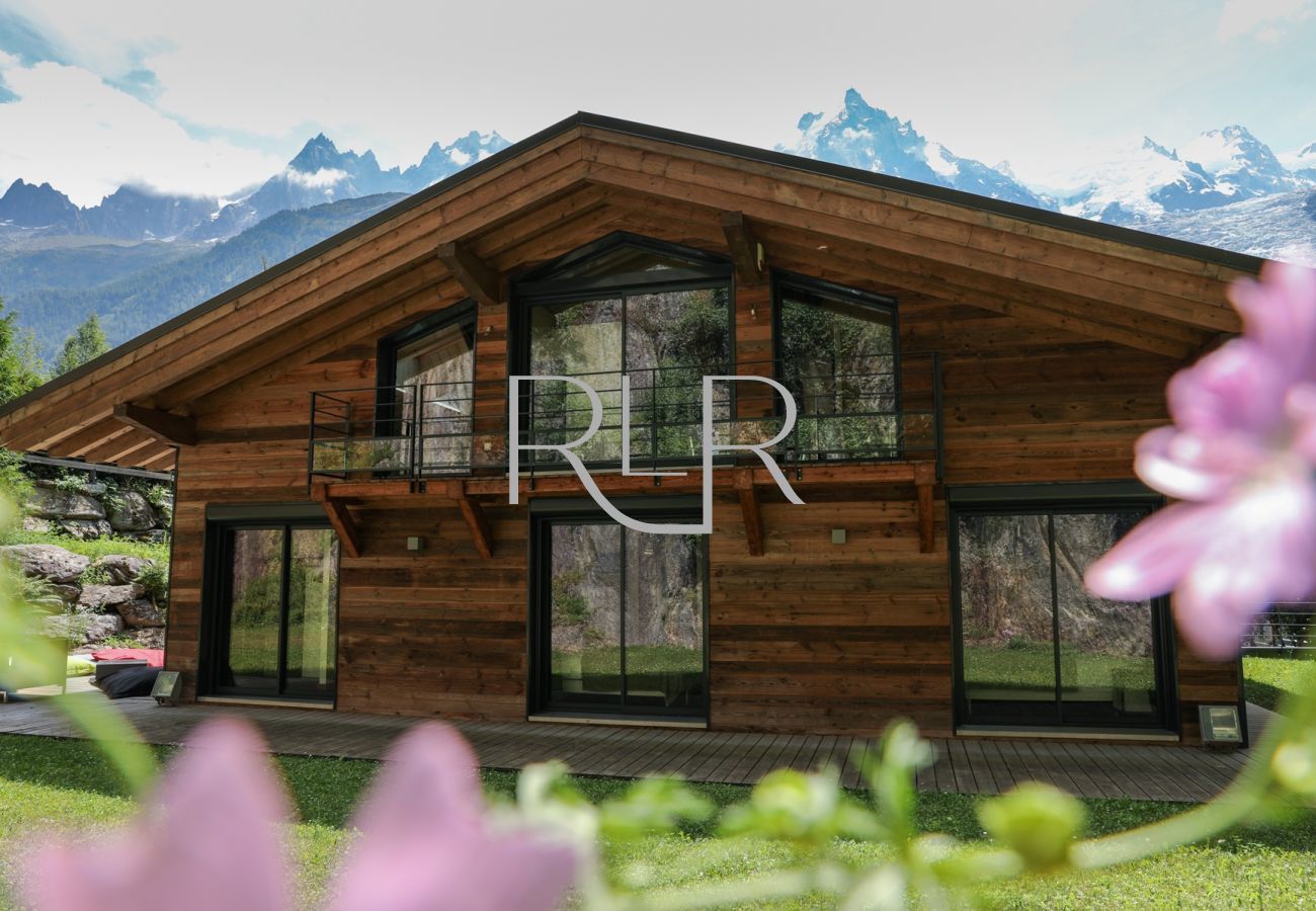 Chalet Belachat has bedrooms opening onto deck and garden 