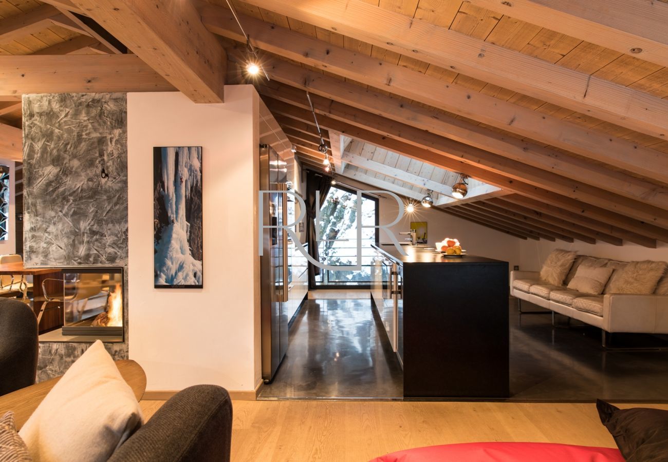 Chalet Belachat has been architecturally-designed to blend traditional and contemporary styles   