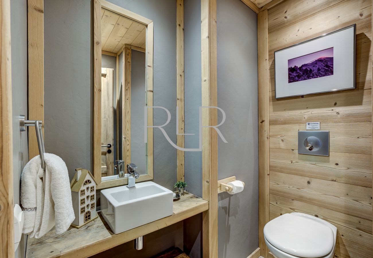 In Chalet Sanaz, there is  a ground floor WC next to Bedroom 2 