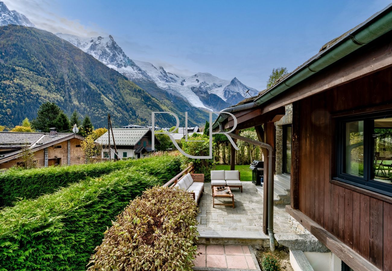 The terrace of Chalet Alouette provides a great place to relax