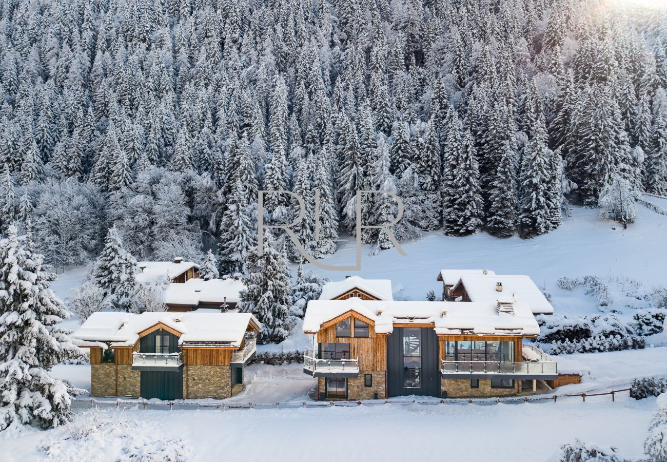 Chalet les Côtés du Lavancher sits with Mountain Base's Chamonix Prestige range.